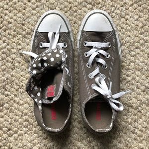 Grey Polka Dot Converse